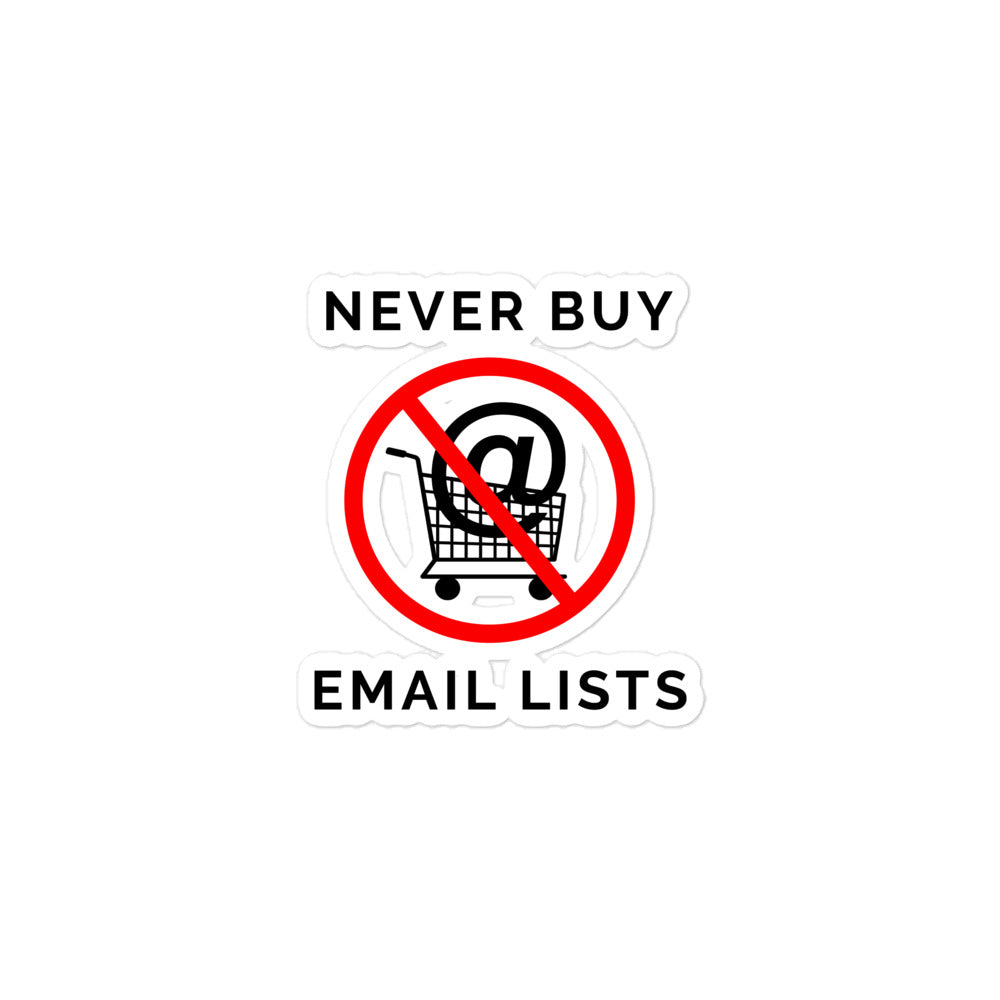 Never Buy Email Lists