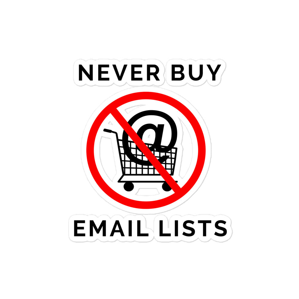 Never Buy Email Lists